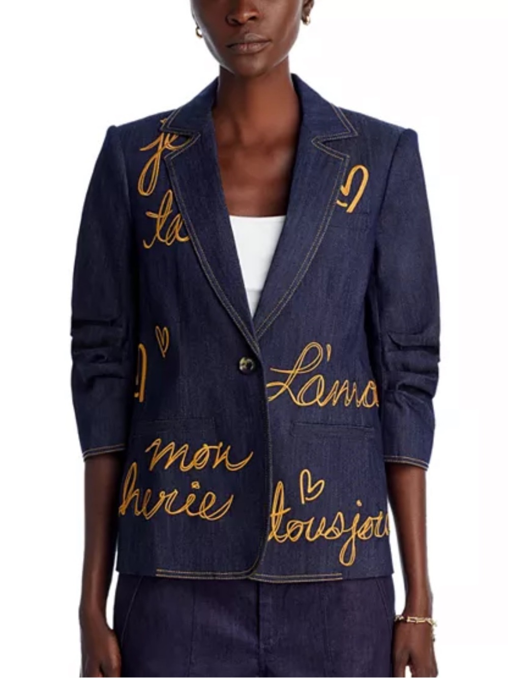 Cinq A Sept Denim Lamour Khloe Blazer Jacket